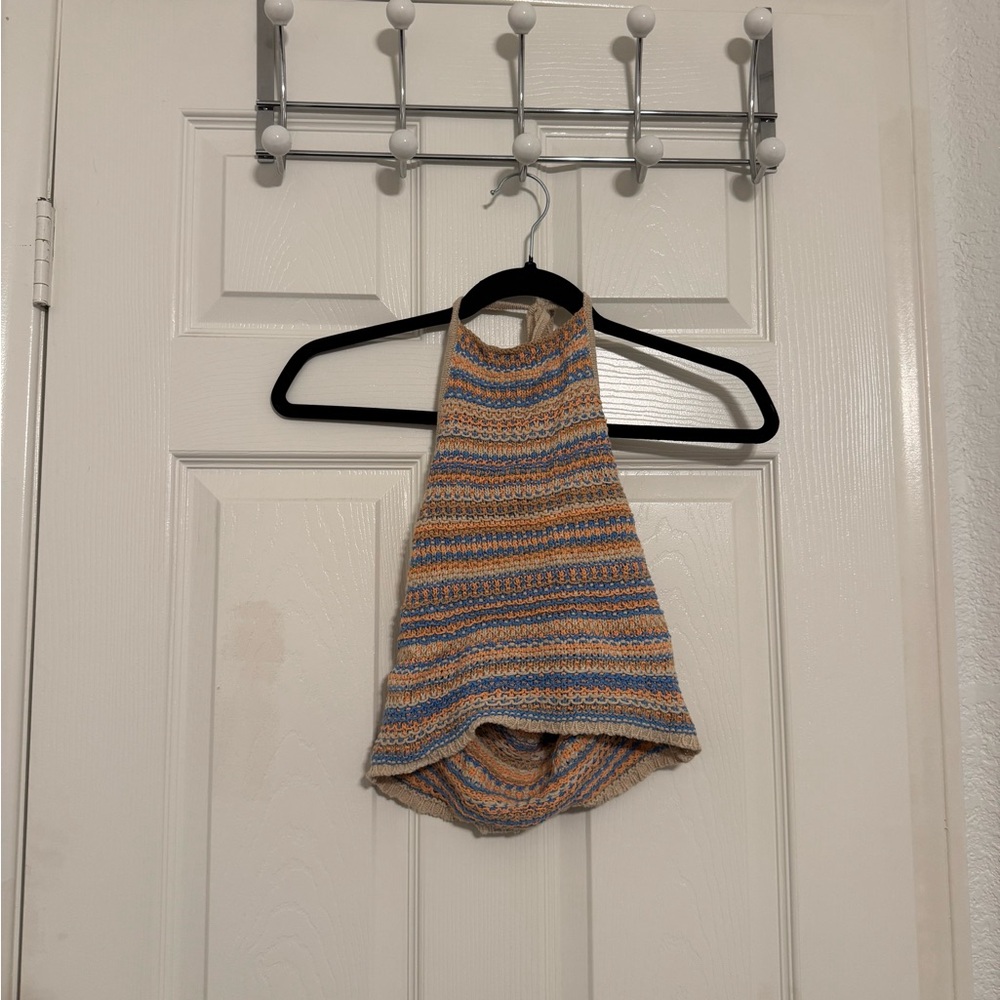 American Eagle Outfitters Multicolor Knit Halter Top
